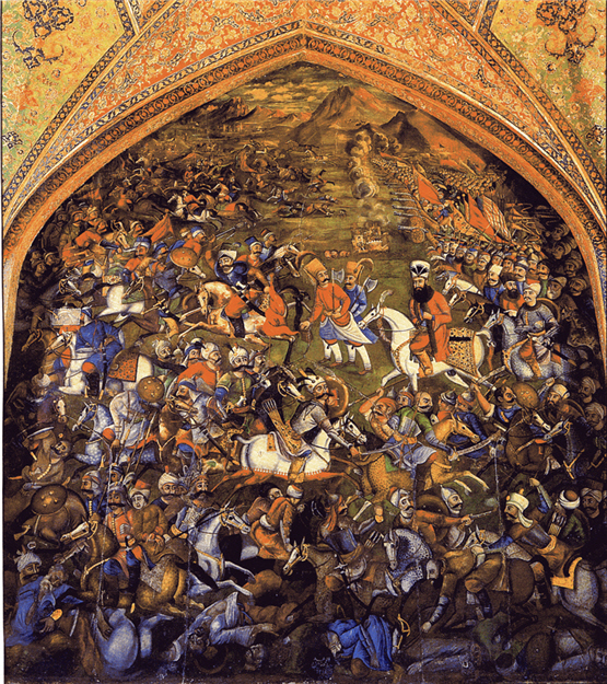 کاخ چهل ستون اصفهان کاخ با شکوه دوره صفوی -شاه اسماعیل یکم در نبرد چالدران